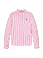 Tommy Hilfiger Pink Ruffle Collar Long-Sleeved Blouse - Image 5 of 5