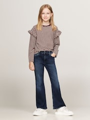 Tommy Hilfiger Red Stripe Long Sleeve T-Shirt - Image 2 of 4