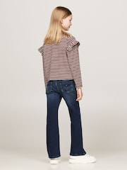 Tommy Hilfiger Red Stripe Long Sleeve T-Shirt - Image 3 of 4