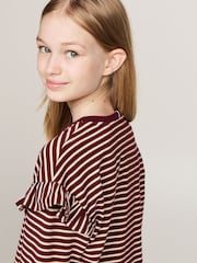 Tommy Hilfiger Red Stripe Long Sleeve T-Shirt - Image 4 of 4