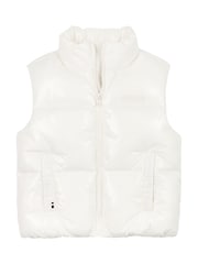 Tommy Hilfiger New York Glossy Puffer White Vest - Image 5 of 5