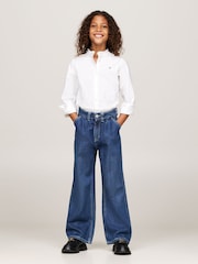 Tommy Hilfiger Blue Mabel Pleats Mid Rise Jeans - Image 2 of 5