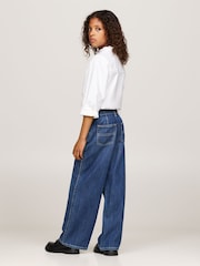 Tommy Hilfiger Blue Mabel Pleats Mid Rise Jeans - Image 3 of 5