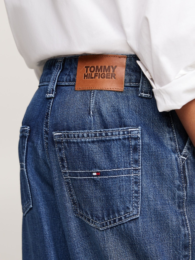 Tommy Hilfiger Blue Mabel Pleats Mid Rise Jeans - Image 4 of 5