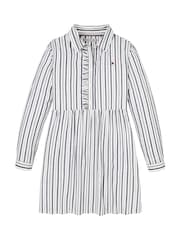 Tommy Hilfiger Stripe Shirt Long-Sleeved White Dress - Image 4 of 4