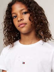 Tommy Hilfiger White Nyc Foil Short Sleeved 100% Cotton T-Shirt - Image 4 of 5