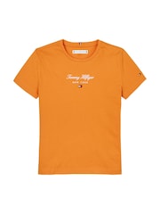 Tommy Hilfiger Orange Nyc Foil Short Sleeve 100% Cotton T-Shirt - Image 5 of 5