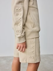 Baker by Ted Baker Stone Sweatshirt And Shorts Set - Image 4 of 11