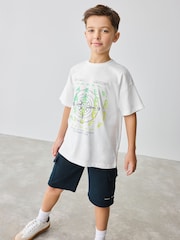 Baker by Ted Baker Graphic T-Shirt And Cargo Shorts Set - Image 2 of 9
