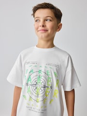 Baker by Ted Baker Graphic T-Shirt And Cargo Shorts Set - Image 4 of 9