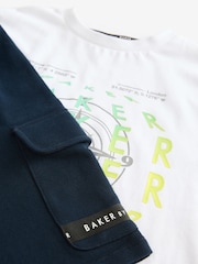 Baker by Ted Baker Graphic T-Shirt And Cargo Shorts Set - Image 9 of 9