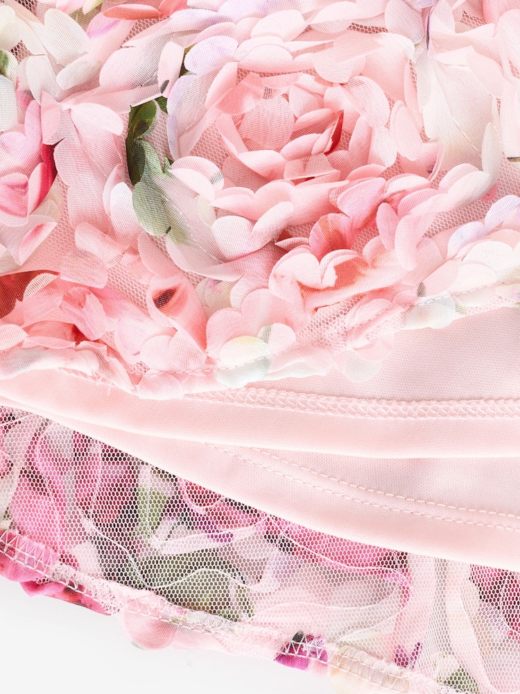 Vestido texturizado rosa con estampado floral por toda la superficie en 3D de Baker by Ted Baker - Imagen 13 de 13 Vestido texturizado rosa con estampado floral por toda la superficie en 3D de Baker by Ted Baker - Imagen 13 de 13