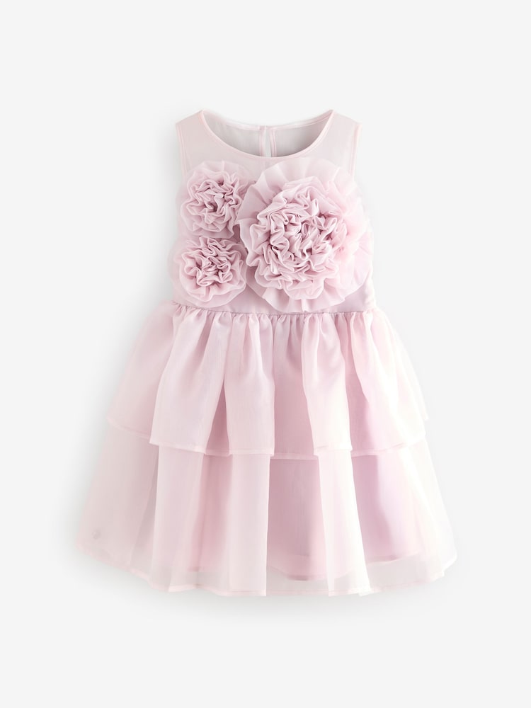 Baker by Ted Baker Rose Corsage Organza Occasion Robe - Image 14 of 18