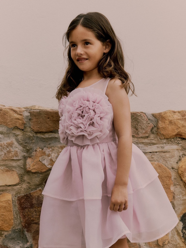 Baker by Ted Baker Rose Corsage Organza Occasion Robe - Image 7 of 18