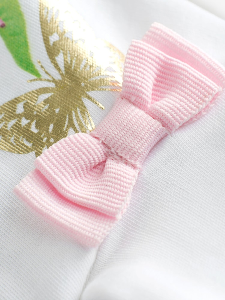 Baker by Ted Baker 2 Piece 100% Cotton Printed Sleepsuit & Hat Set - Image 6 of 9