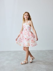 Baker by Ted Baker Floral Burnout Cross Back Dress - Image 1 of 22
