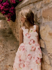 Baker by Ted Baker Floral Burnout Cross Back Dress - Image 17 of 22