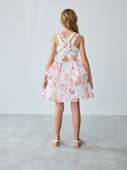 Baker by Ted Baker Floral Burnout Cross Back Dress - Image 3 of 22