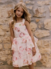 Baker by Ted Baker Floral Burnout Cross Back Dress - Image 9 of 22