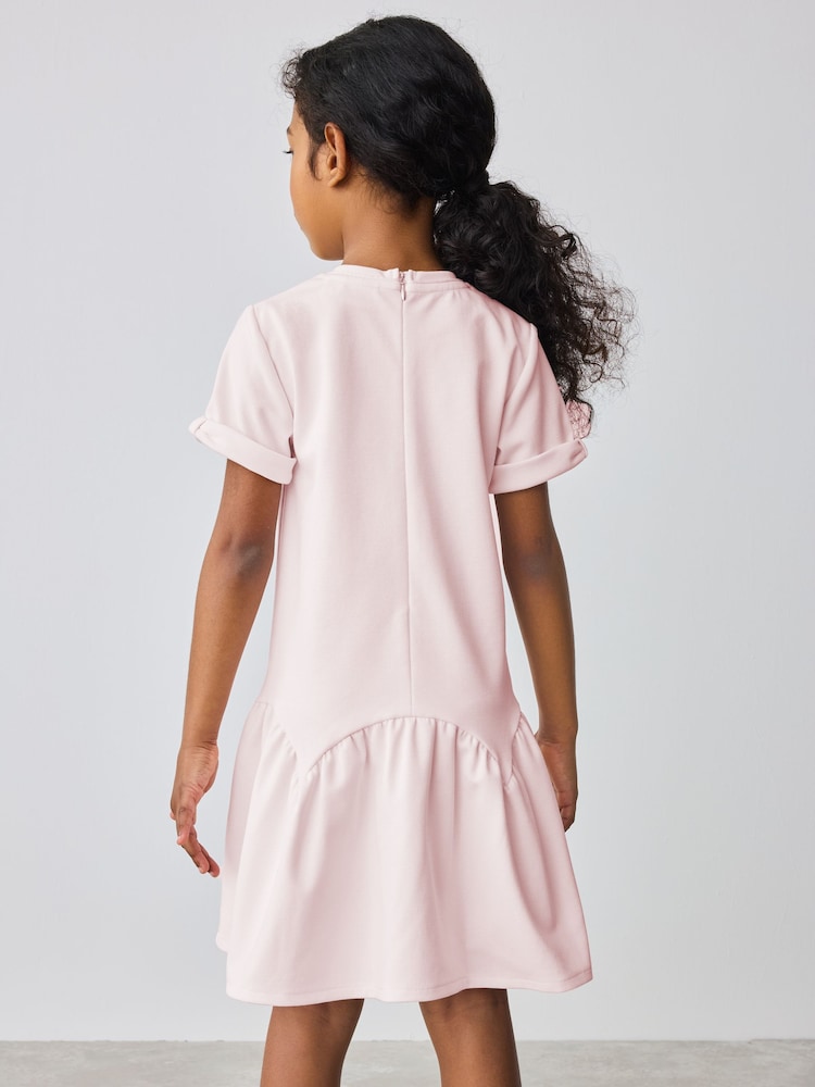 Baker by Ted Baker Peplum Hem Ponte Dress - Image 2 of 11