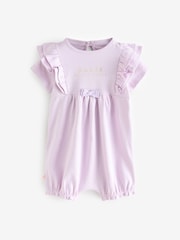 Baker by Ted Baker Multi Print 100% Cotton Rompers 3 Pack - Image 3 of 9
