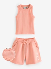 Baker by Ted Baker 2 Piece Racer Vest and Sweat Shorts Set - Image 1 of 8