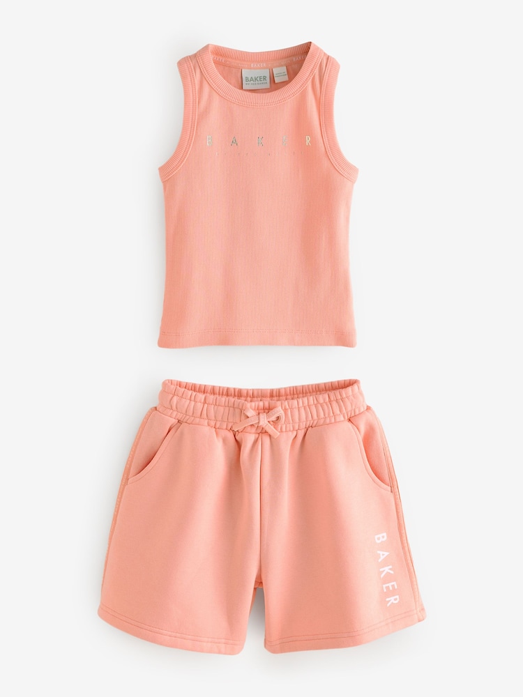 Baker by Ted Baker 2 Piece Racer Vest and Sweat Shorts Set - Image 2 of 8