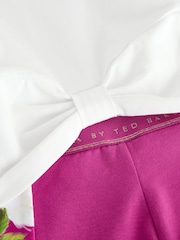 Baker by Ted Baker Pink 2 Piece T-Shirt and Floral Print Leggings Set - Image 11 of 13