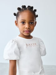 Baker by Ted Baker Pink 2 Piece T-Shirt and Floral Print Leggings Set - Image 4 of 13