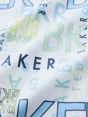 Baker by Ted Baker Blue/Green 100% Cotton Sleepsuits 3 Pack - Image 8 of 8