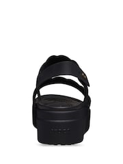 Crocs Black Brooklyn Woven Low Wedges - Image 2 of 3