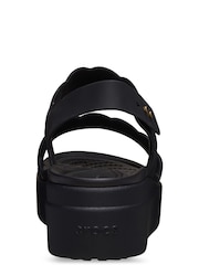 Crocs Black Brooklyn Woven Low Wedges - Image 6 of 7
