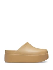Crocs Beige Classic Dylan Platform Clogs - Image 1 of 4
