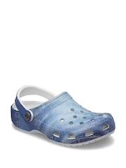 Crocs Classic Denim White Clogs - Image 2 of 4
