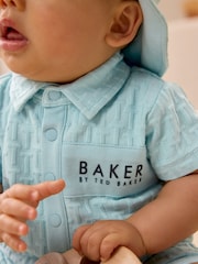 Baker by Ted Baker Textured Romper and Hat Set - Изображение 6 из 12