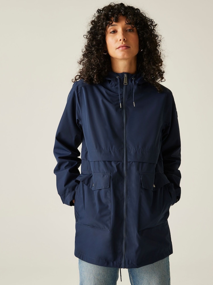 Regatta Blue Womens Navaeh Waterproof Jacket - Image 1 of 8