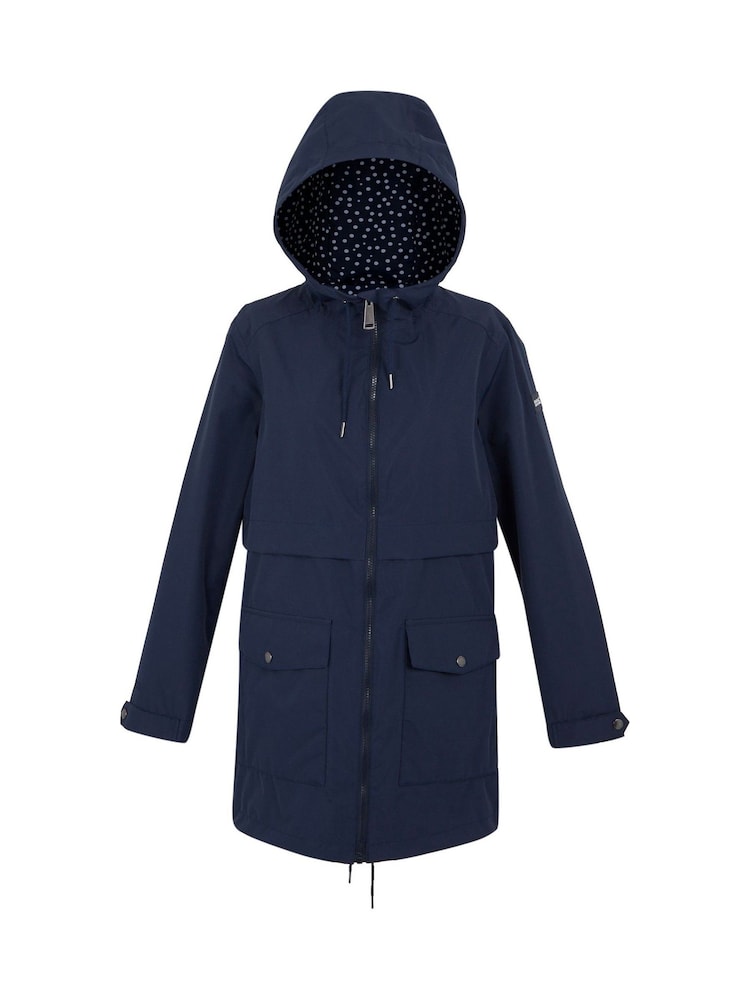 Regatta Blue Womens Navaeh Waterproof Jacket - Image 6 of 8