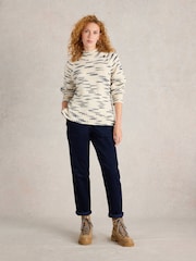 White Stuff Blue Twister Corduroy Trousers - Image 1 of 6