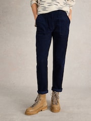 White Stuff Blue Twister Corduroy Trousers - Image 4 of 6