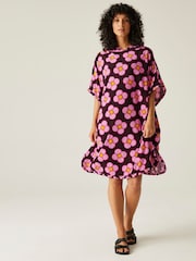 Regatta Pink Women's Orla Kiely Toweling Robe II - Image 1 of 8