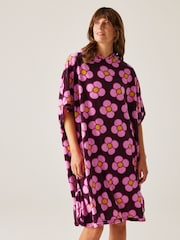 Regatta Pink Women's Orla Kiely Toweling Robe II - Image 2 of 8