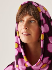 Regatta Pink Women's Orla Kiely Toweling Robe II - Image 5 of 8