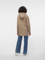 VERO MODA Natural Coated Waterproof Rain Jacket - Image 2 of 4