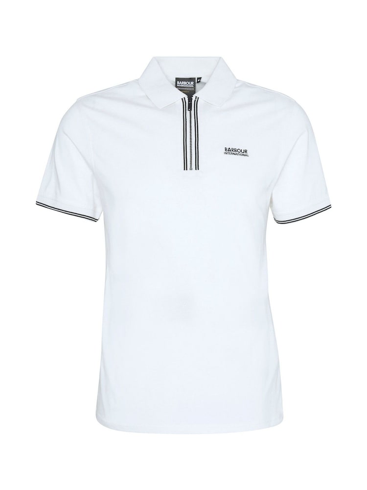 Barbour® International Ollie Twin Tipped Placket 100% Cotton Polo Shirt - Image 5 of 5