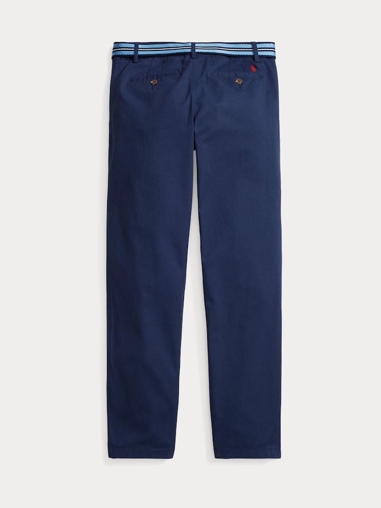 Polo Ralph Lauren Navy Boys Slim Fit Flex Abrasion Twill Trousers - Image 2 of 2