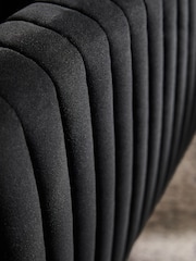 Soft Velvet Black Evie Accent Chair - Image 2 of 9