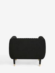 Soft Velvet Black Evie Accent Chair - Image 8 of 9