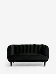Soft Velvet Black Evie Petite Sofa - Image 7 of 10