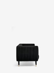 Soft Velvet Black Evie Petite Sofa - Image 8 of 10