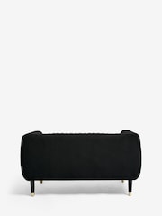Soft Velvet Black Evie Petite Sofa - Image 9 of 10